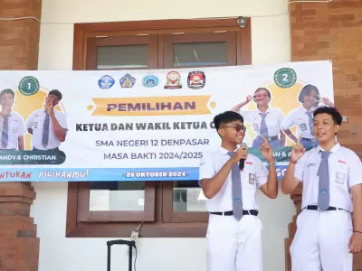 Penyampaian Visi Misi Calon Ketua Osis Masa Bhakti 2024/2025
