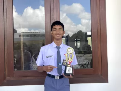 Juara 2 Adzan dan Iqomah Pada Pekan Keterampilan dan Seni Pendidikan Agama Islam Tingkat Kota Denpas