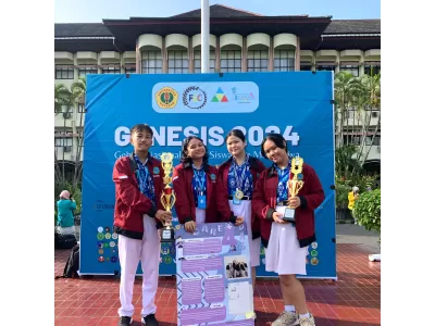 Juara 3, Gold Medal, dan Best Presentation dalam ajang GENESIS di Universitas Mataram